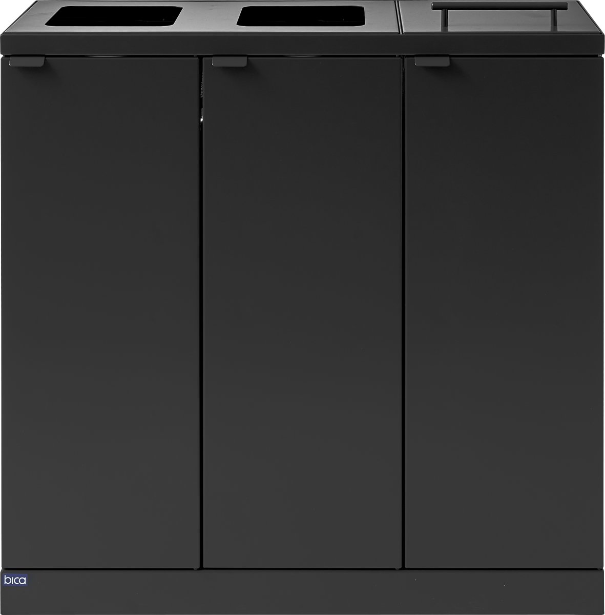 Bica 873 Affaldsstation 3x65L, Løftelåg, Antracit