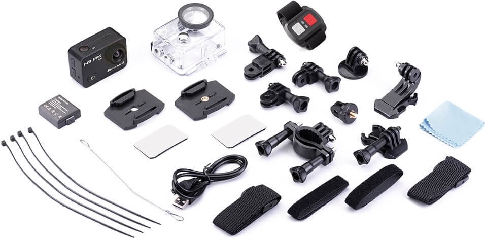 Midland H9 Pro 4K 16MP action kamera, mørkegrå