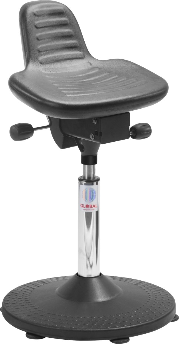 Alfa Ståstøttestol, Sort, 54-73 cm, Trompet