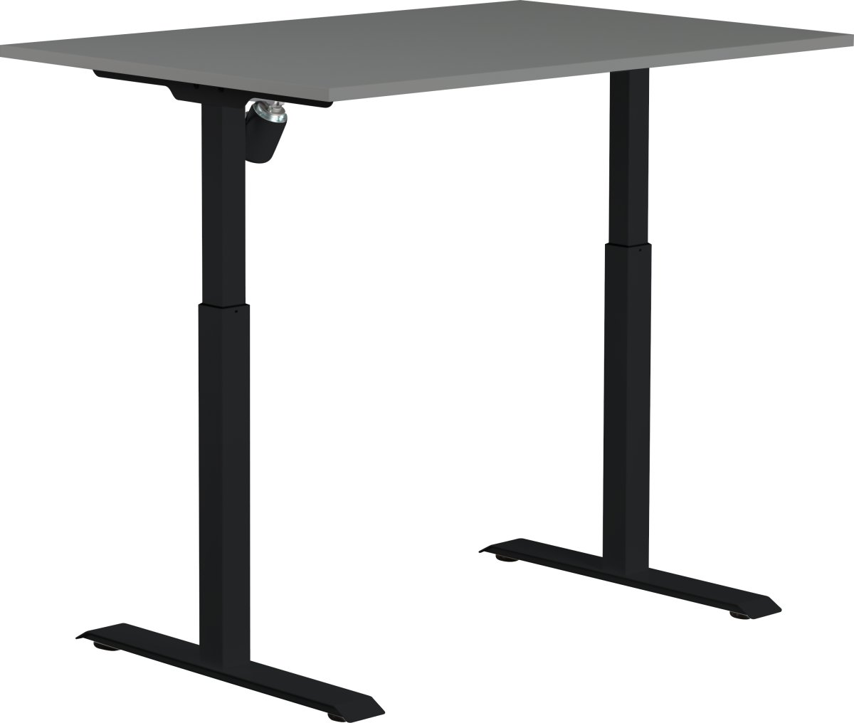 Sun-Flex I hæve-/sænkebord, 120x80, Sort/grå