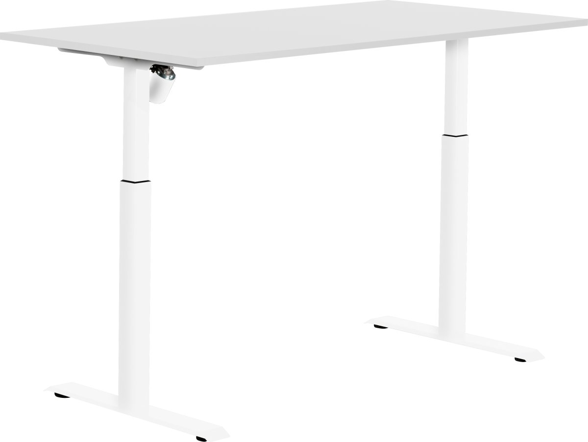 Sun-Flex I hæve/sænkebord, 160x80, Hvid/hvid