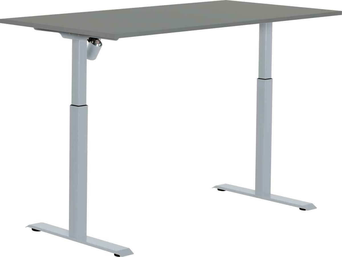 Sun-Flex I hæve/sænkebord, 160x80, Grå/grå