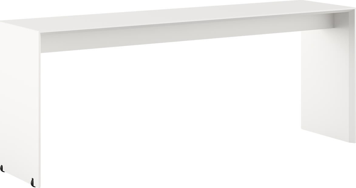 Andersen Højbord 240x60x93 cm, hvid laminat/eg