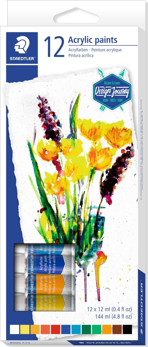 Staedtler DJ Akrylmaling | 12 farver