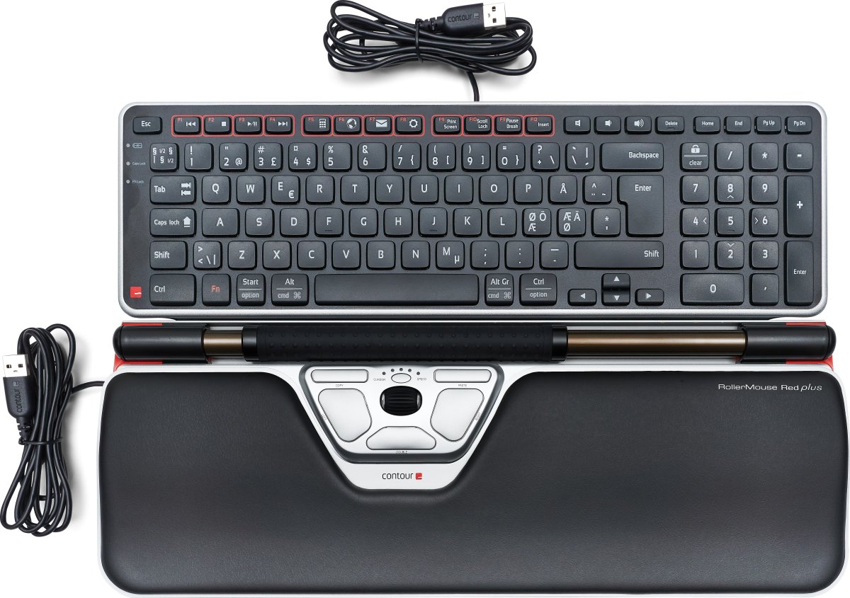 Contour RM-RED Plus + Balance Keyboard, nordisk