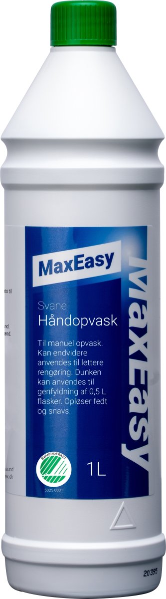 Max Easy Opvaskemiddel | Parfumefri | 1 L
