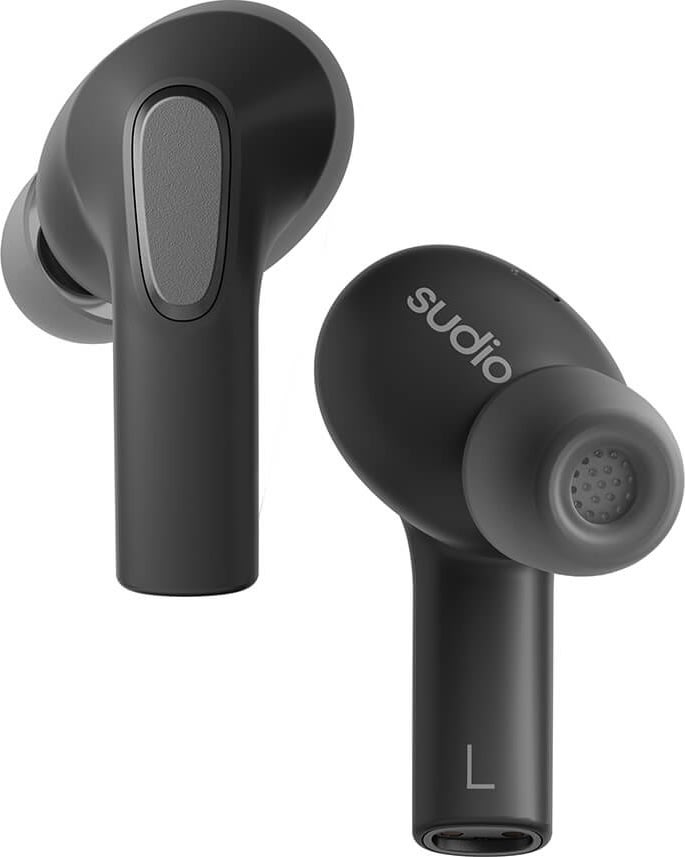Sudio E3 ANC in-ear høretelfoner, sort