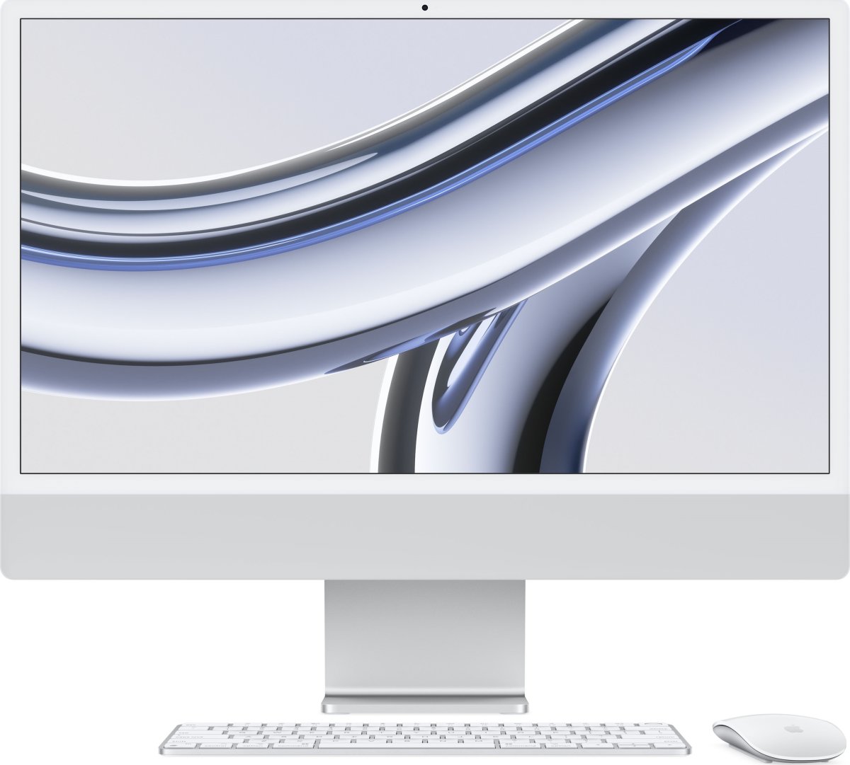Apple iMac M3 24”, 256 GB, 8 CPU, 8 GPU, sølv