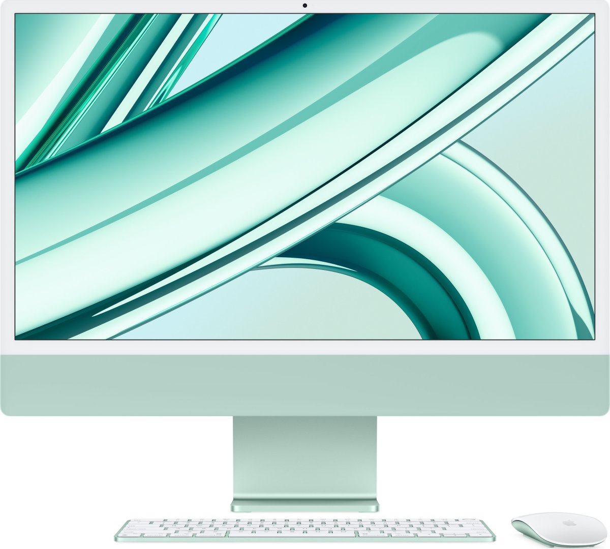 Apple iMac M3 24”, 256 GB, 8 CPU, 10 GPU, grøn