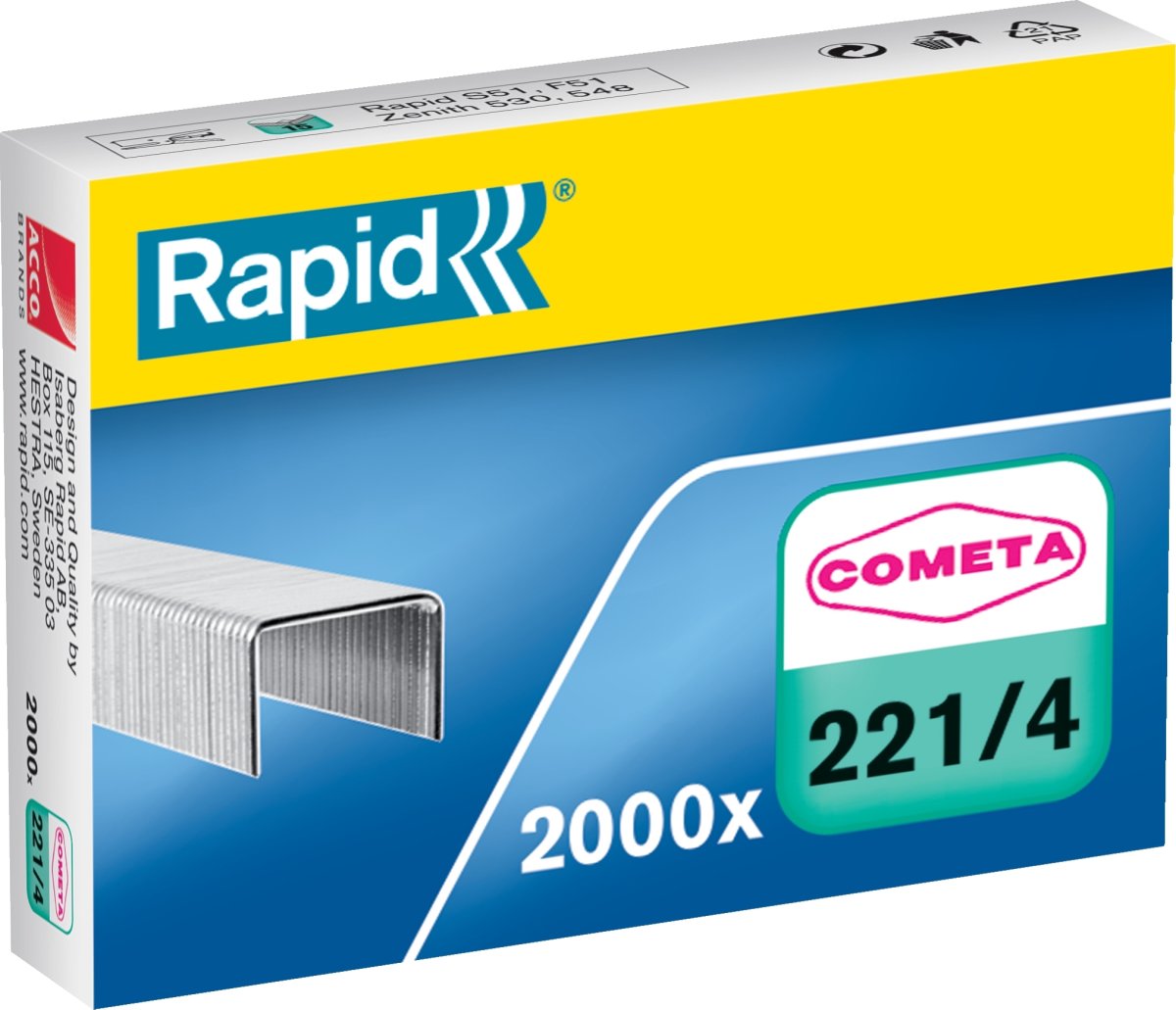Rapid Cometa Hæfteklamme | 221/4 | 2000 stk.