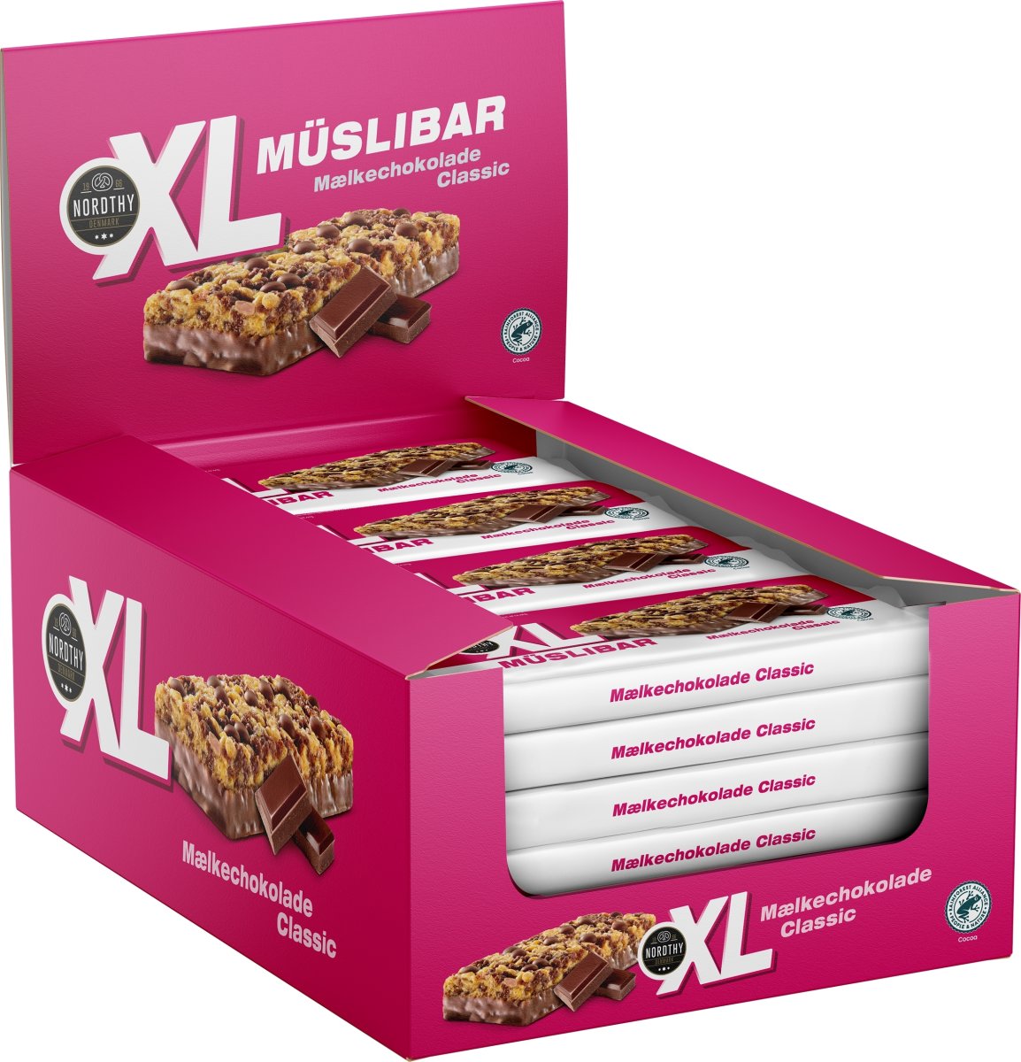 Nordthy XL Müsli Bar Classic Mælkechokolade 50 g