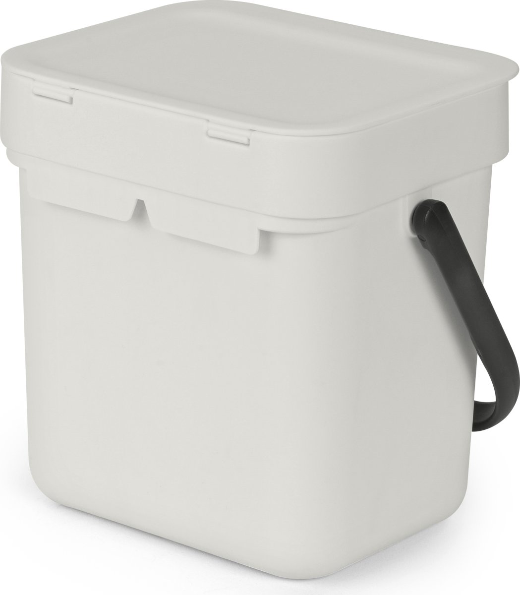Brabantia Sort&Go, Sortering, 3 L, lysegrå
