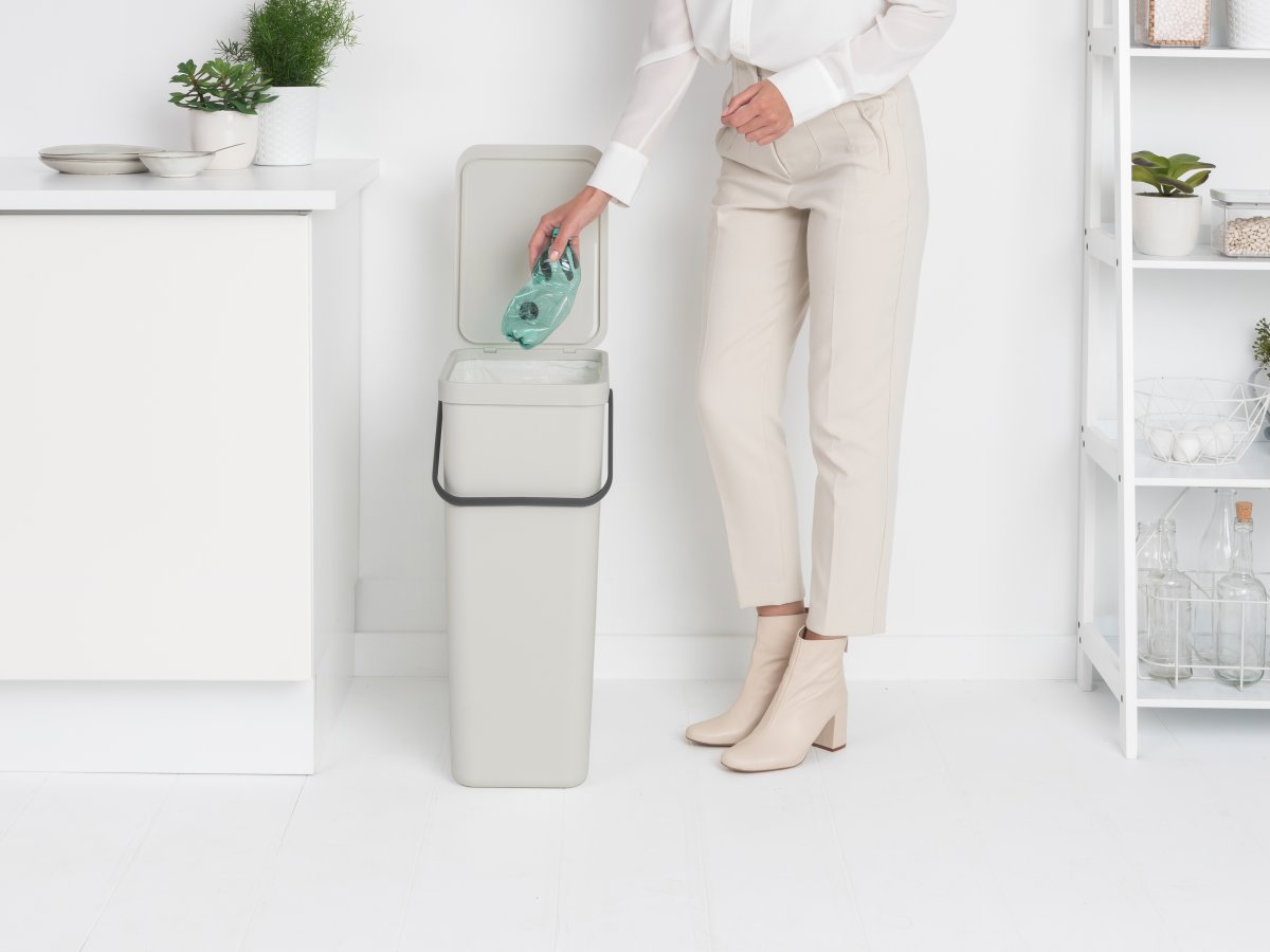 Brabantia Sort&Go, Sortering, 40 L, lysegrå
