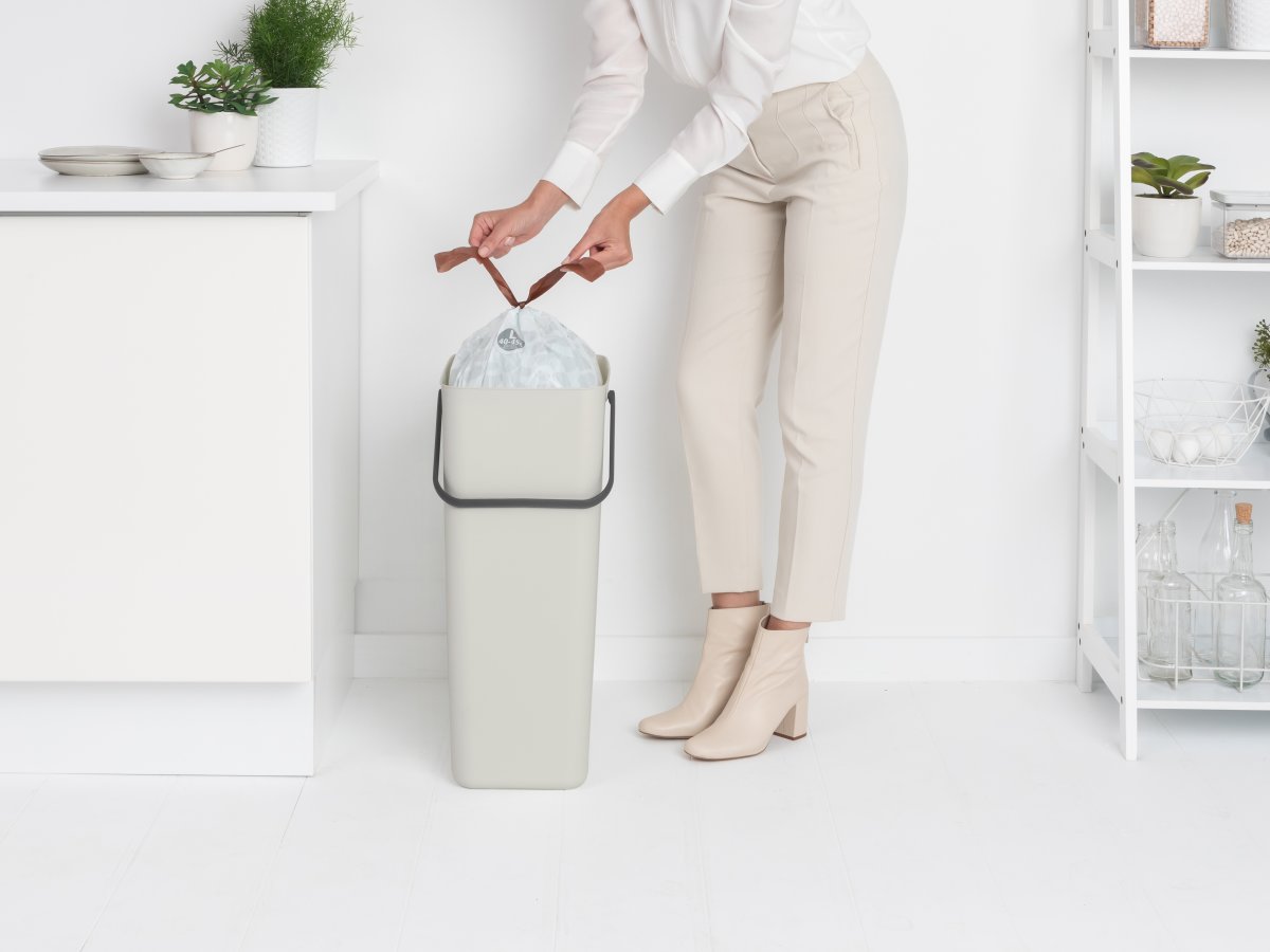 Brabantia Sort&Go, Sortering, 40 L, lysegrå