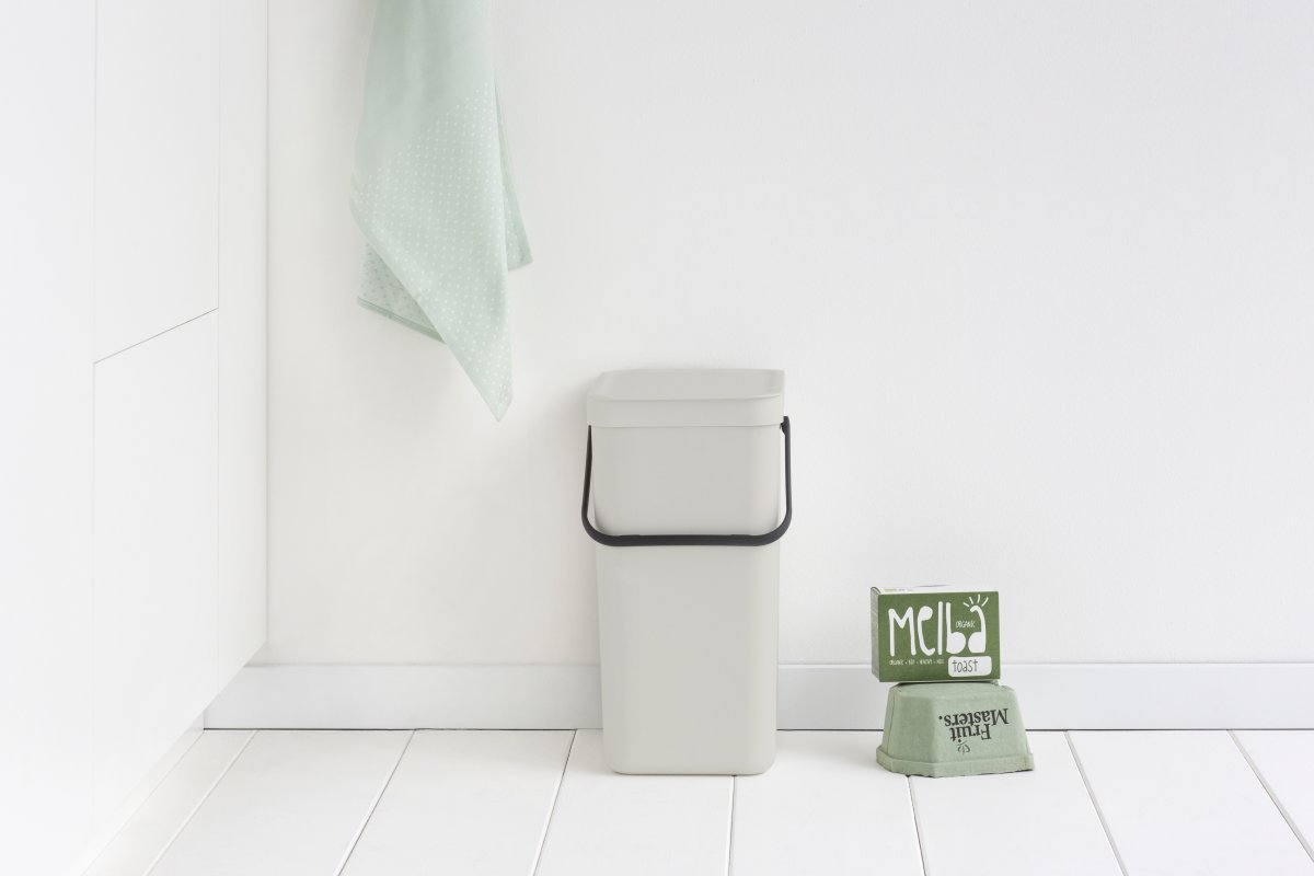 Brabantia Sort&Go, Sortering, 16 L, lysegrå