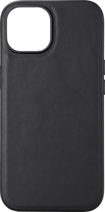Buffalo læder cover iPhone 15, sort