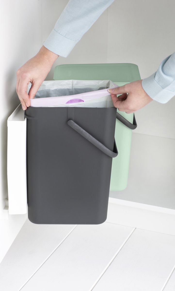 Brabantia Sort&Go, Built-in, 2x12 L, grå/grøn