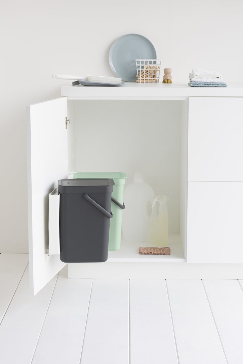 Brabantia Sort&Go, Built-in, 2x12 L, grå/grøn