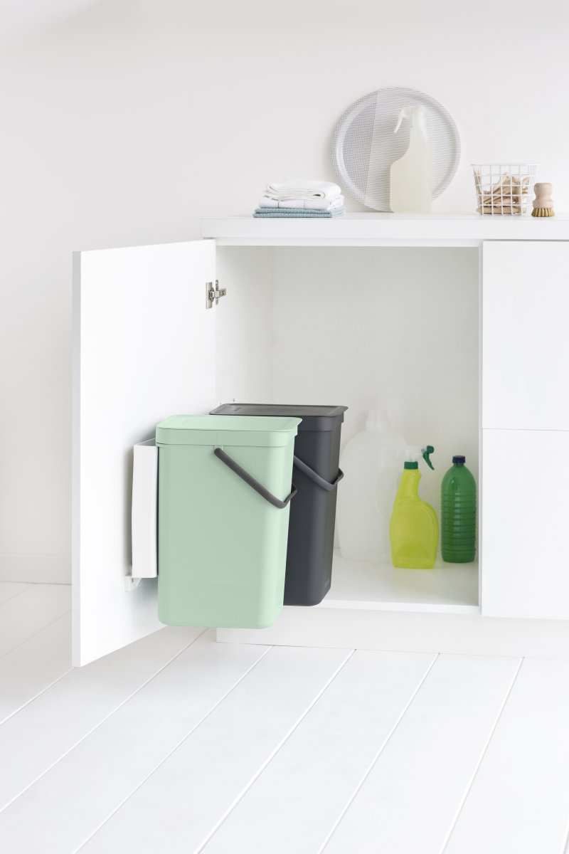 Brabantia Sort&Go, Built-in, 2x16 L, grå/grøn