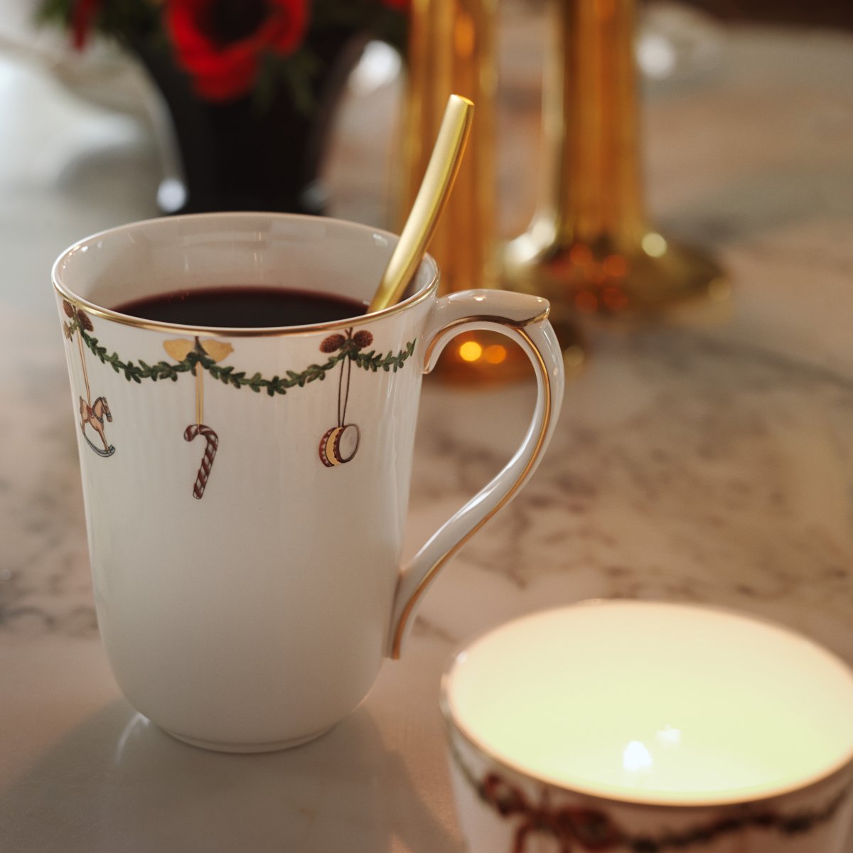 Royal Copenhagen Stjerne Riflet Jul Krus 33cl 2stk