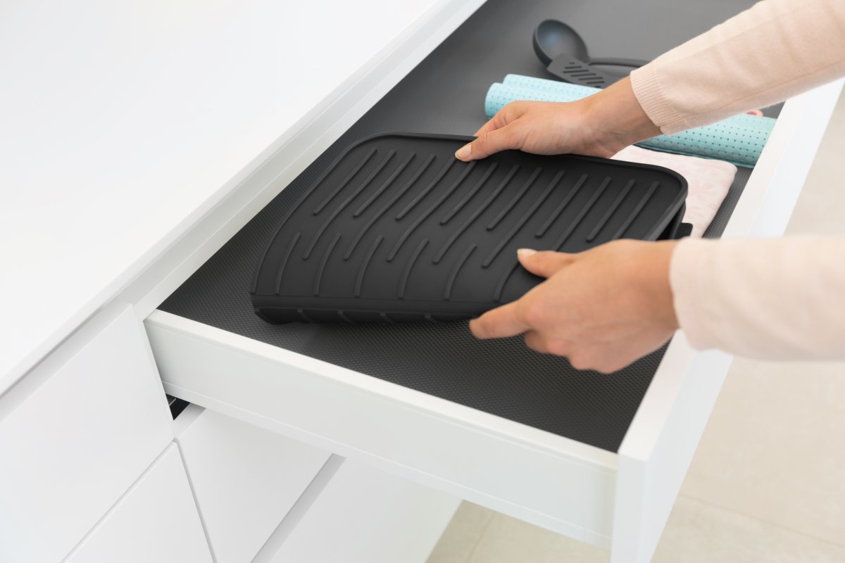 Brabantia Opvaskemåtte, Silikone, Mørkegrå