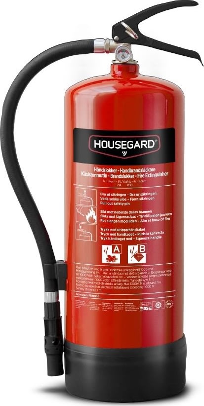 Housegard Skumslukker | 6 Liter | Rød