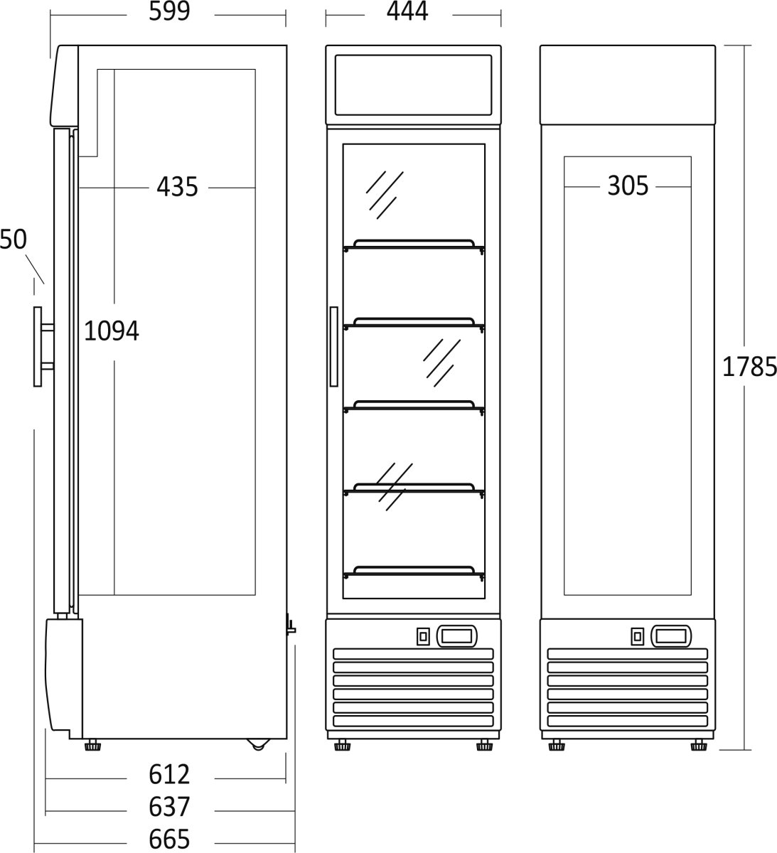 Scandomestic SF 217 BE Displayfryser