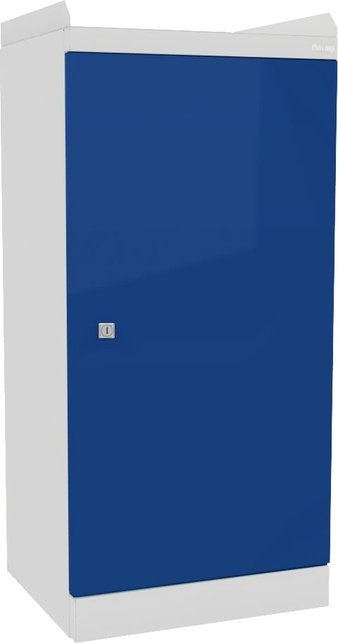 Arbejdsskab 1 dør, 109x50x43,5 cm, Grå/blå
