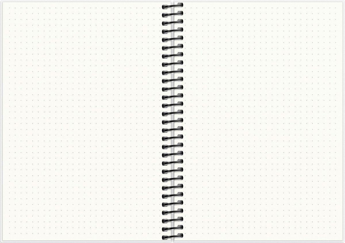 Burde Dotnotes Notesbog, A5, plast