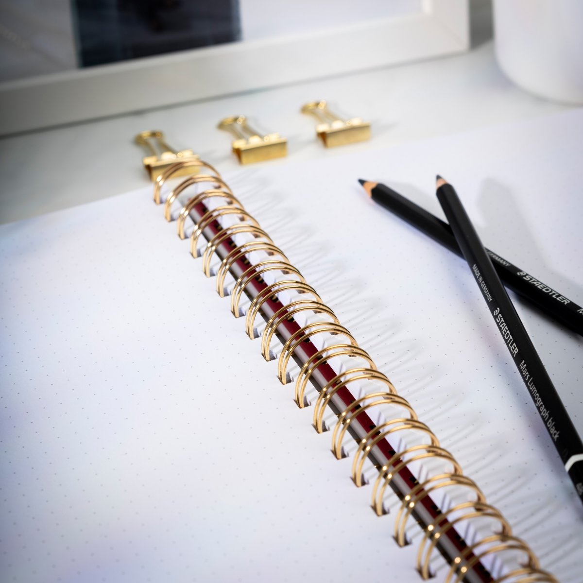 Burde Dotnotes Notesbog, A5, blomster