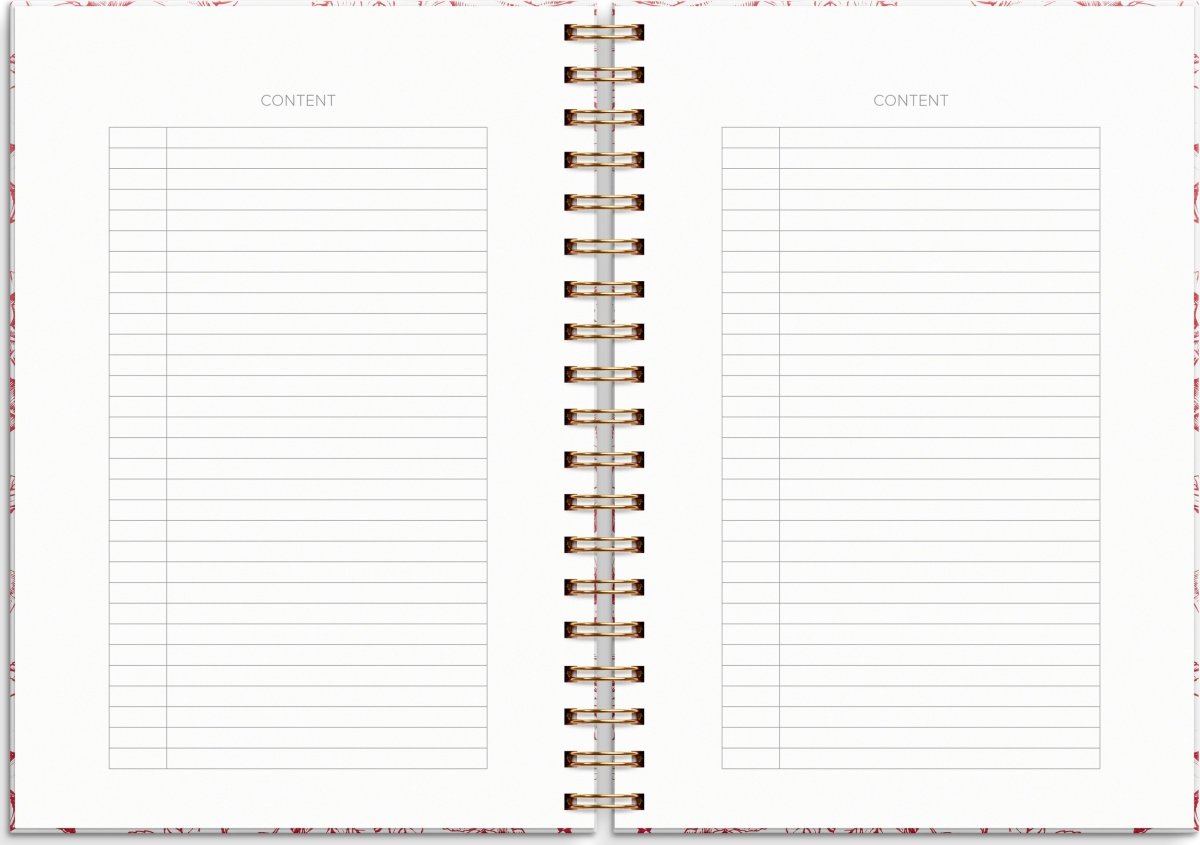 Burde Dotnotes Notesbog, A5, blomster