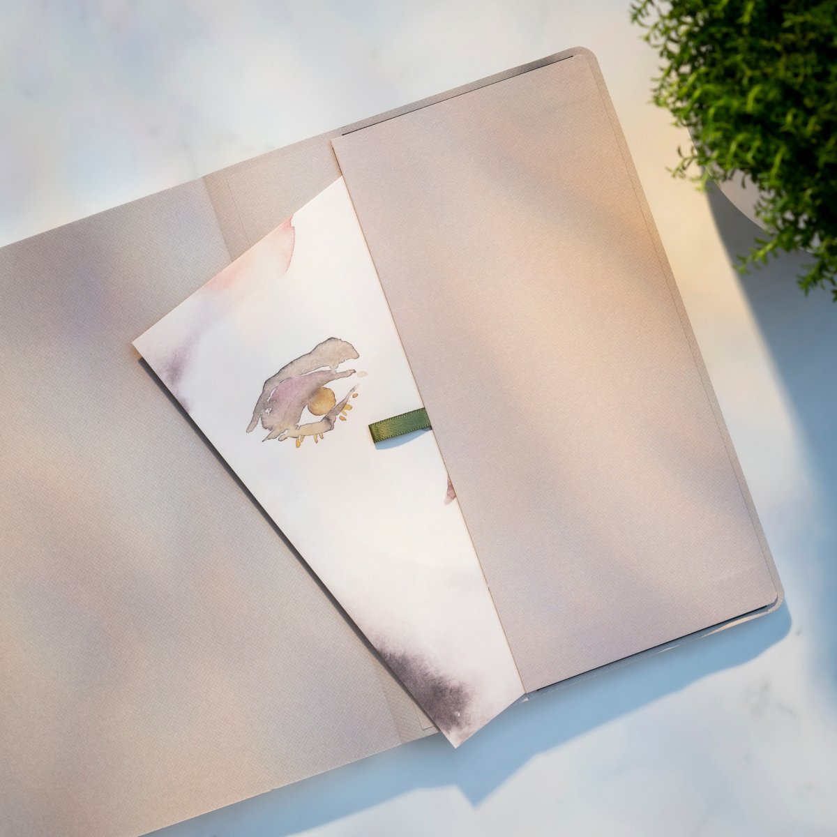 Burde Deluxe Notesbog, A5, linjeret, panther