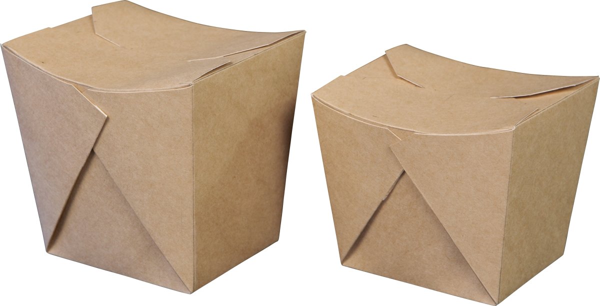 Takeaway boks, Brun, 700ml, 50 stk