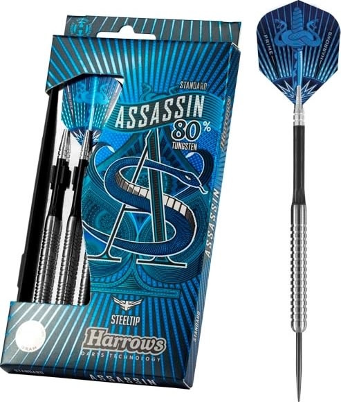 Assassin dartpile 80% tungsten, 19 grams, 3. stk