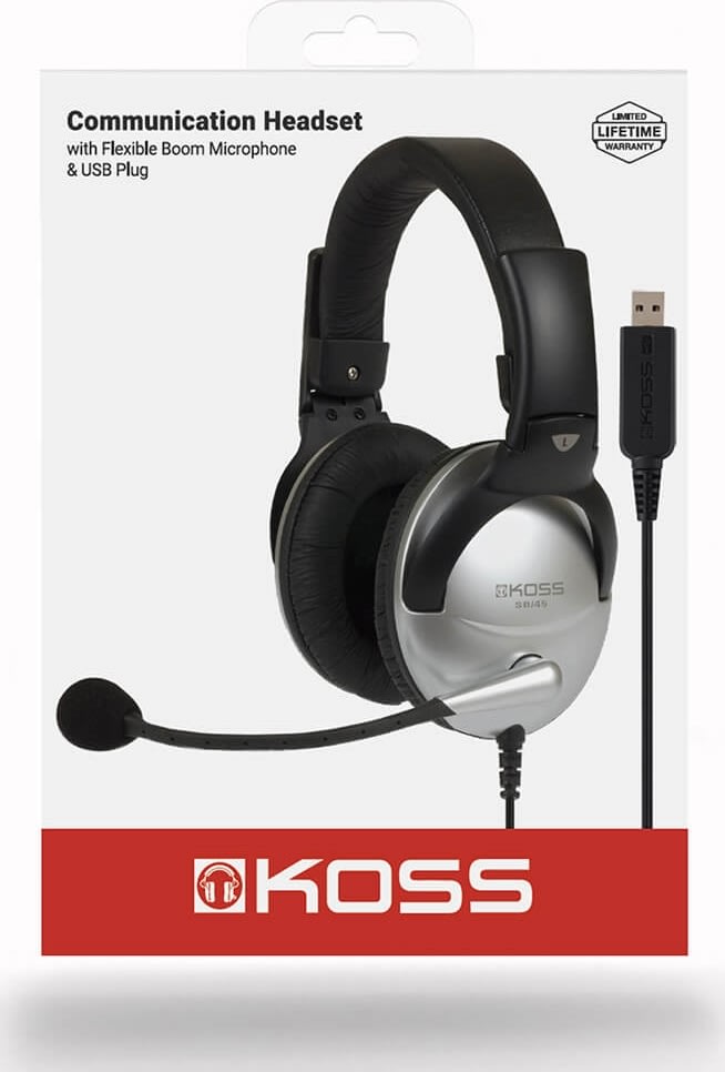 Koss Multimedia SB45 Headset, sølv
