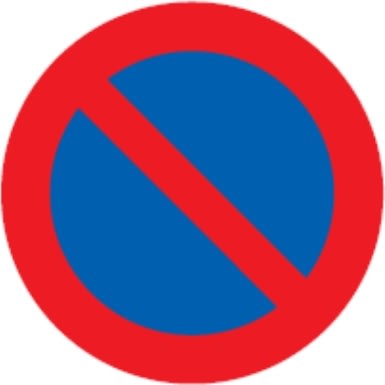Parkering forbudt, Reflekstype 3, Ø 70 cm, 1-sidet