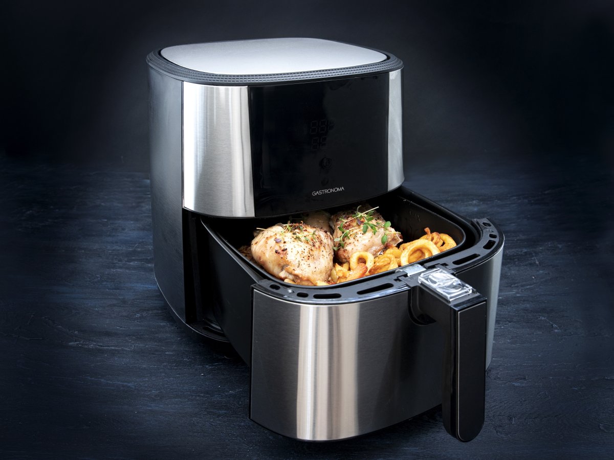 Gastronoma Low Fat Airfryer, 6 liter, sort