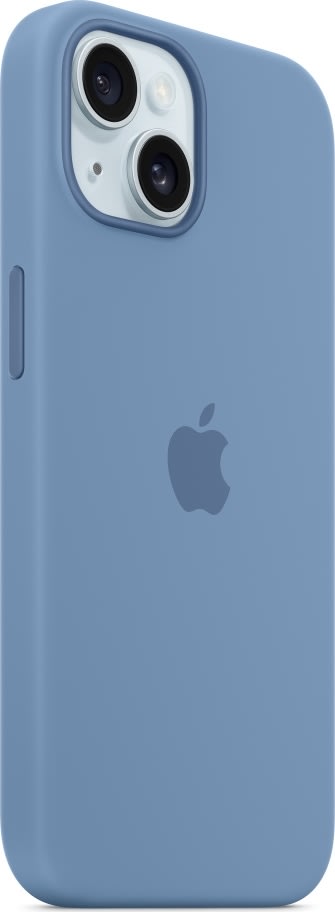 Apple iPhone 15 silikone cover m MagSafe vinterblå