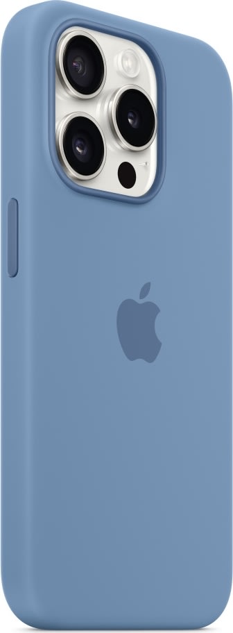 Apple iPhone 15 Pro silikone cover, vinterblå
