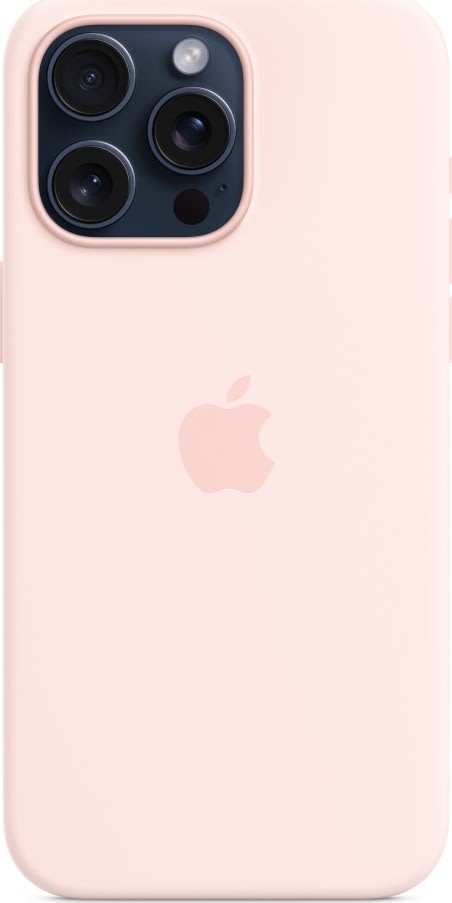 Apple iPhone 15 Pro Max silikone cover, lyserød