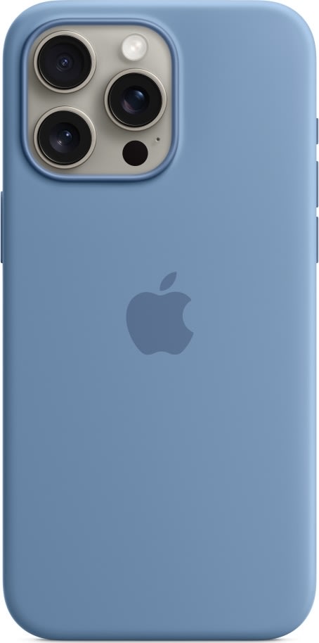 Apple iPhone 15 Pro Max silikone cover, vinterblå