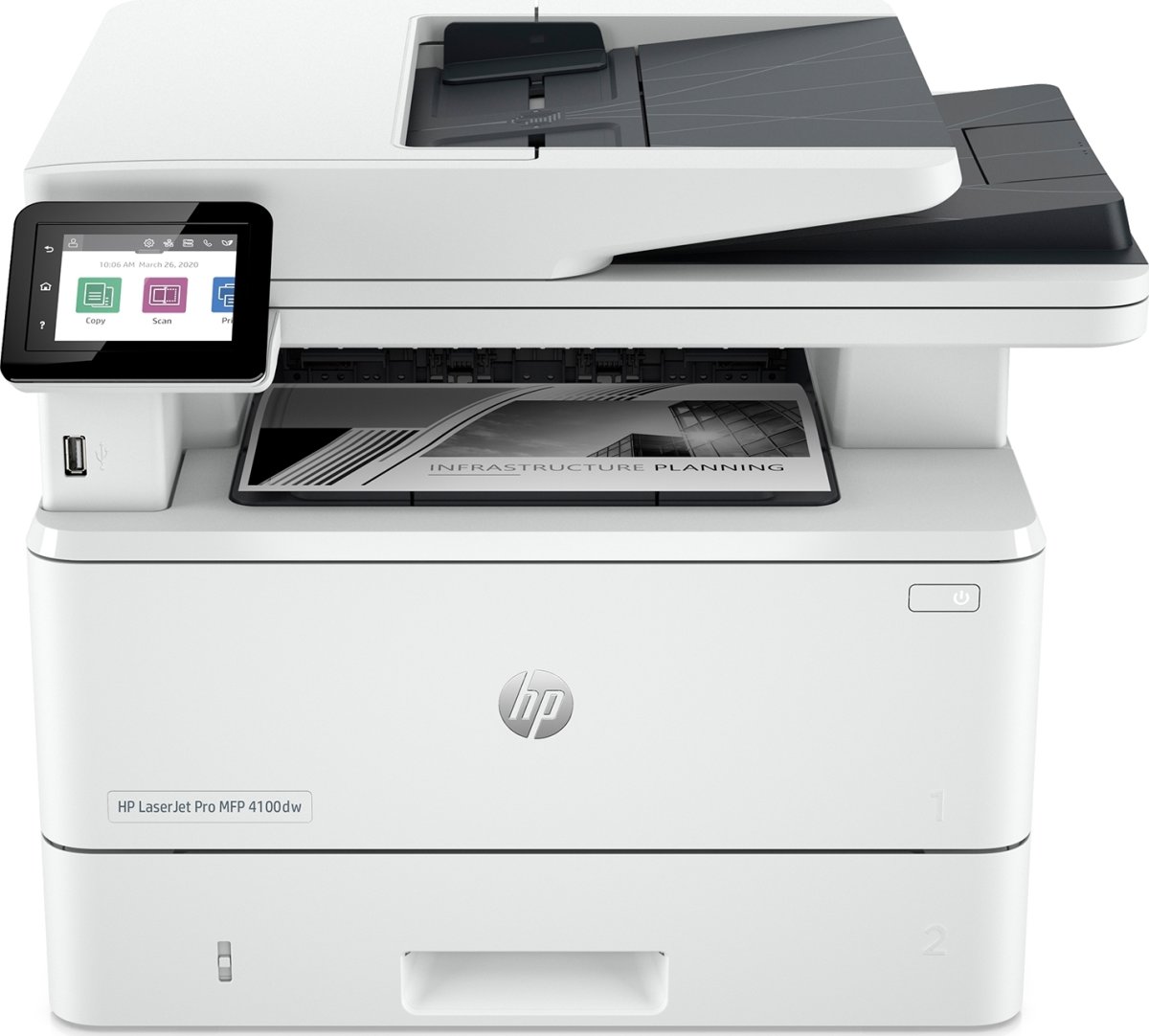 HP LaserJet Pro MFP 4102dw Sort/Hvid Laserprinter