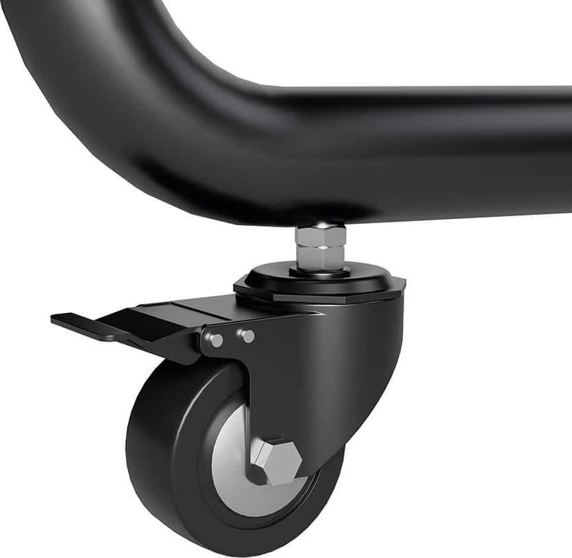 DEMO Hama 49-100" TV-Stander m. hjul, sort