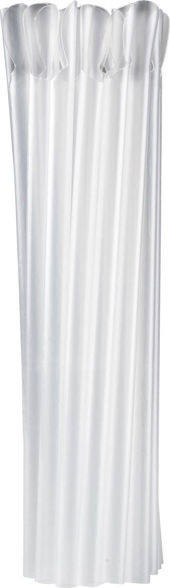 Sugerør m/ske, Klar, Flergang, PP, 21 cm, 250 stk
