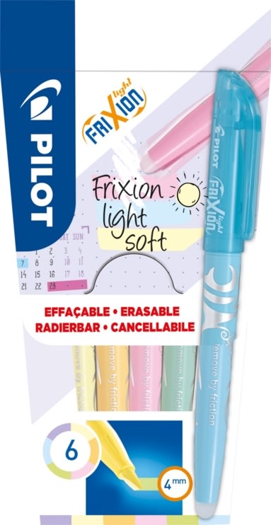 Pilot FriXion Light S Highlighter | 6 farver