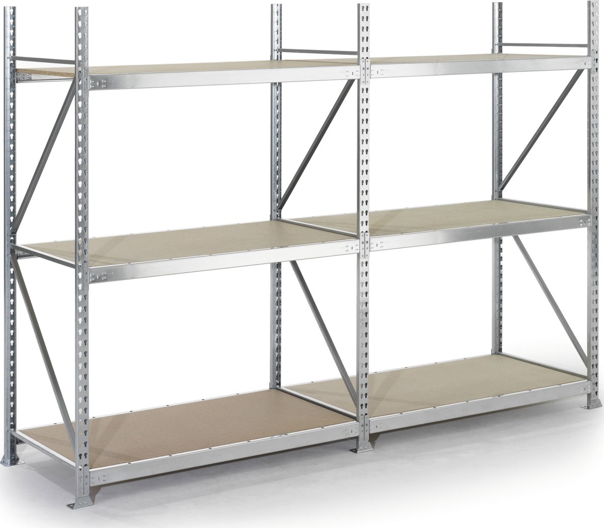 META Jumbo tilbygsreol, 220x180x80, spånplader