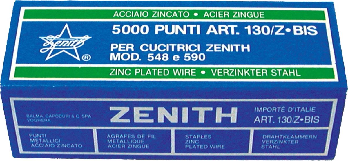 Zenith Hæfteklammer 130/Z BIS, 5000 stk.