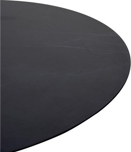 Hector Havebord Ø110 cm, metal/kompofit, sort