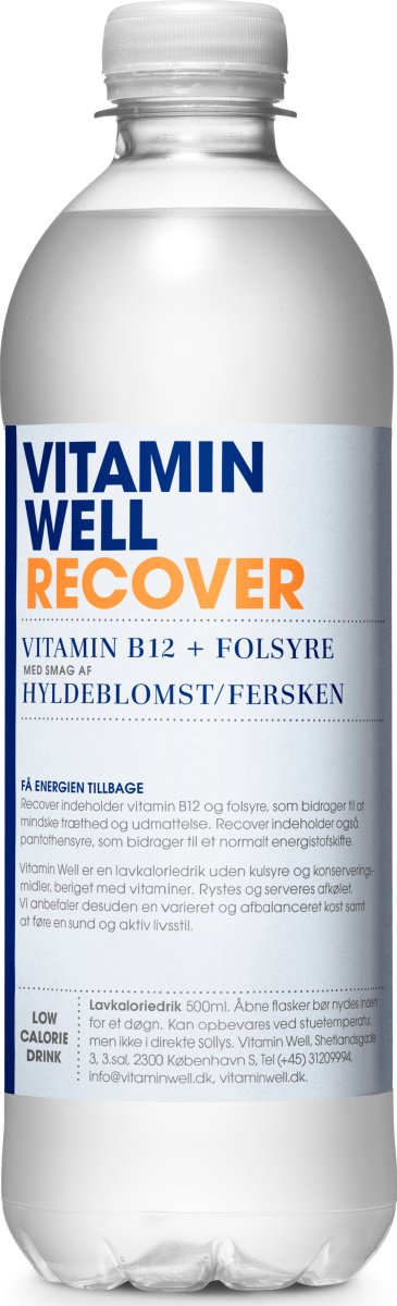 Vitamin Well Recover Hyldeblomst/Fersken 0,5 L