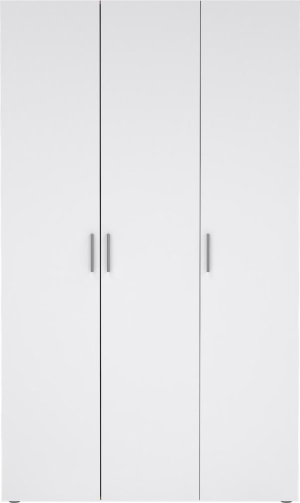 Pepe garderobeskab m. 3 døre, lys/hvid
